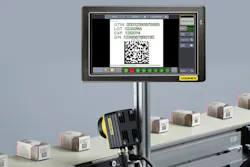 FIGURE 1. The Cognex In-Sight Track & Trace system is a machine vision suite of smart cameras and label-tracking software that meets increasing pharmaceutical industry demands for item-level drug serialization. Here, remote touchscreens monitor images of pharmaceutical codes that are read and tracked throughout the manufacturing process. FIGURE 1. The Cognex In-Sight Track & Trace system is a machine vision suite of smart cameras and label-tracking software that meets increasing pharmaceutical industry demands for item-level drug serialization. Here, remote touchscreens monitor images of pharmaceutical codes that are read and tracked throughout the manufacturing process.