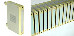 FIGURE 2. Laser-diode stacks from Coherent-DILAS in 1D (left) and 2D (right) configurations provide pump-power scalability. FIGURE 2. Laser-diode stacks from Coherent-DILAS in 1D (left) and 2D (right) configurations provide pump-power scalability.