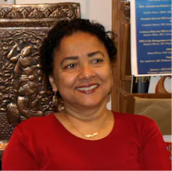 FIGURE 2. During the BiOS Hot Topics plenary at Photonics West 2018, Dr. Tayyaba Hasan will receive the Britton Chance Biomedical Optics Award in recognition of her contributions to photodynamic therapy research. FIGURE 2. During the BiOS Hot Topics plenary at Photonics West 2018, Dr. Tayyaba Hasan will receive the Britton Chance Biomedical Optics Award in recognition of her contributions to photodynamic therapy research.