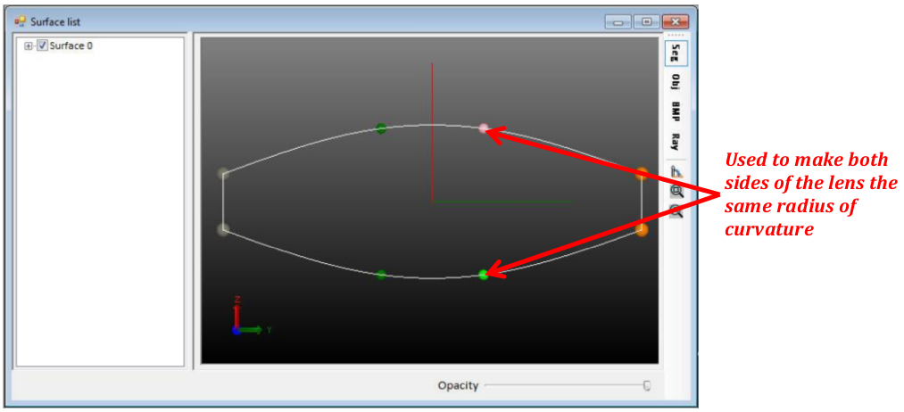 FIGURE 1. A pick-up is used to make both sides of a lens the same radius of curvature.
