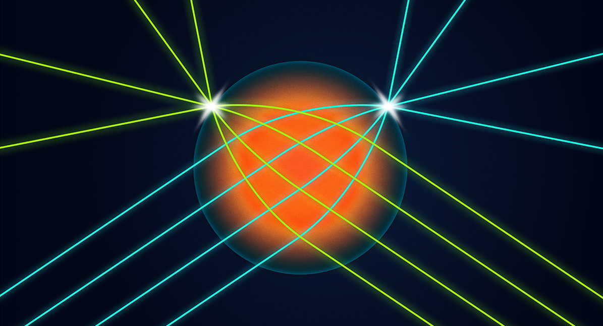 Illinois researchers fabricated a L&uuml;neburg lens that allows light coming into the lens from any direction to be focused to a spot on the surface of the lens exactly opposite the input direction. This is the first time such a lens has been made for visible light.
