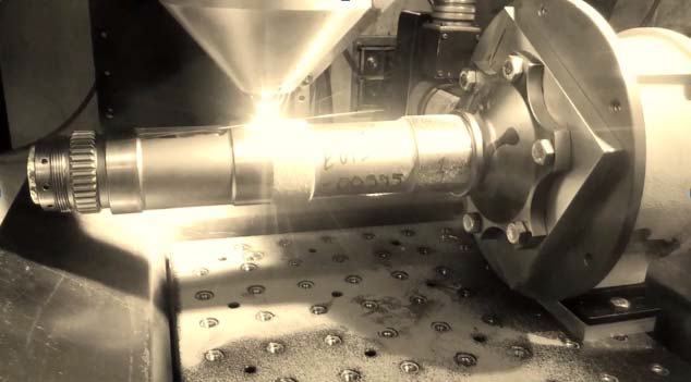 FIGURE 1. Repair of a high-value Ti-6Al-4V shaft at Penn State&rsquo;s Applied Research Laboratory.