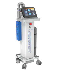 FIGURE 5. The Aurora MD CO2 isotope laser features an articulated arm and Ultralase Hollow Waveguide for a variety of surgical procedures. FIGURE 5. The Aurora MD CO2 isotope laser features an articulated arm and Ultralase Hollow Waveguide for a variety of surgical procedures.