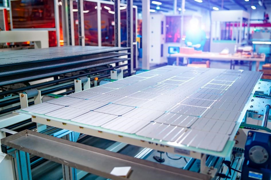 FIGURE 1. Manufacturing of solar panels.
