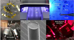 Using spider silk as an optical fiber, researchers are creating a sensor to detect blood glucose and other biochemical analytes in the body in real time. Using spider silk as an optical fiber, researchers are creating a sensor to detect blood glucose and other biochemical analytes in the body in real time.