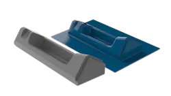 FIGURE 5. A vacuum-formed mold printed in FDM using the Titan Atlas 3.6 and PC-GF10 with 10% infill density to thermoform a 3 mm FR metro train panel with PC sheet per EN 45545-2:2013 R1. FIGURE 5. A vacuum-formed mold printed in FDM using the Titan Atlas 3.6 and PC-GF10 with 10% infill density to thermoform a 3 mm FR metro train panel with PC sheet per EN 45545-2:2013 R1.