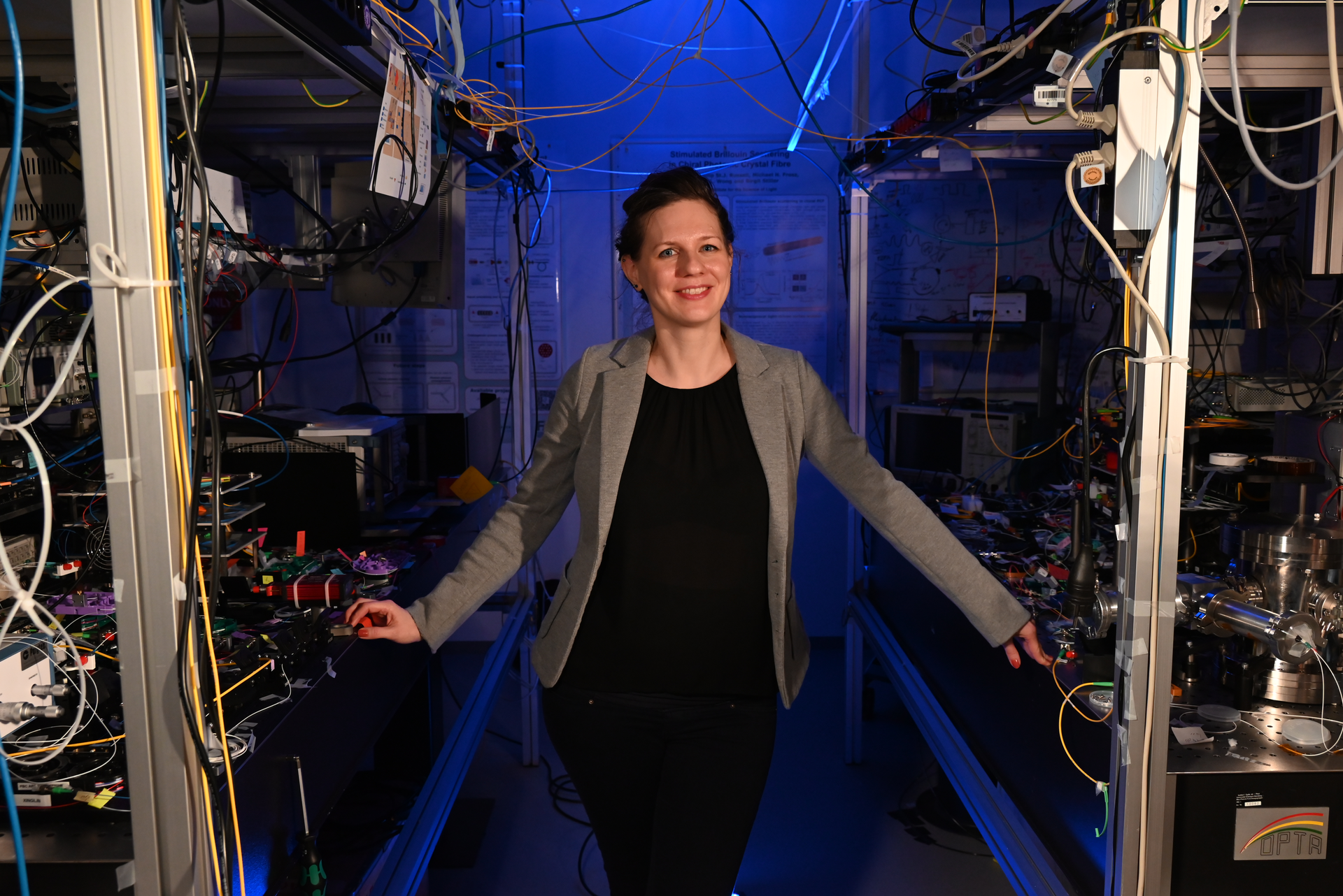 Birgit Stiller, head of the Quantum Optoacoustics Research Group at the Max Planck Institute for the Science of Light.