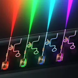 Illustration of a chip-scale laser platform created by Michal Lipson’s Nanophotonics Group at Columbia University. Illustration of a chip-scale laser platform created by Michal Lipson’s Nanophotonics Group at Columbia University.