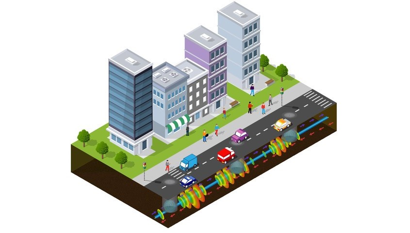 FIGURE 1. Existing fiber-optic cables combined with AI/machine learning and manhole location allows researchers to monitor and track the path of almost any object on any city street without the need to connect to wireless networks or install additional sensors.
