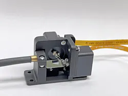 FIGURE 2. Two micro piezo rotary stages use two independent mirrors to steer laser beams. FIGURE 2. Two micro piezo rotary stages use two independent mirrors to steer laser beams.