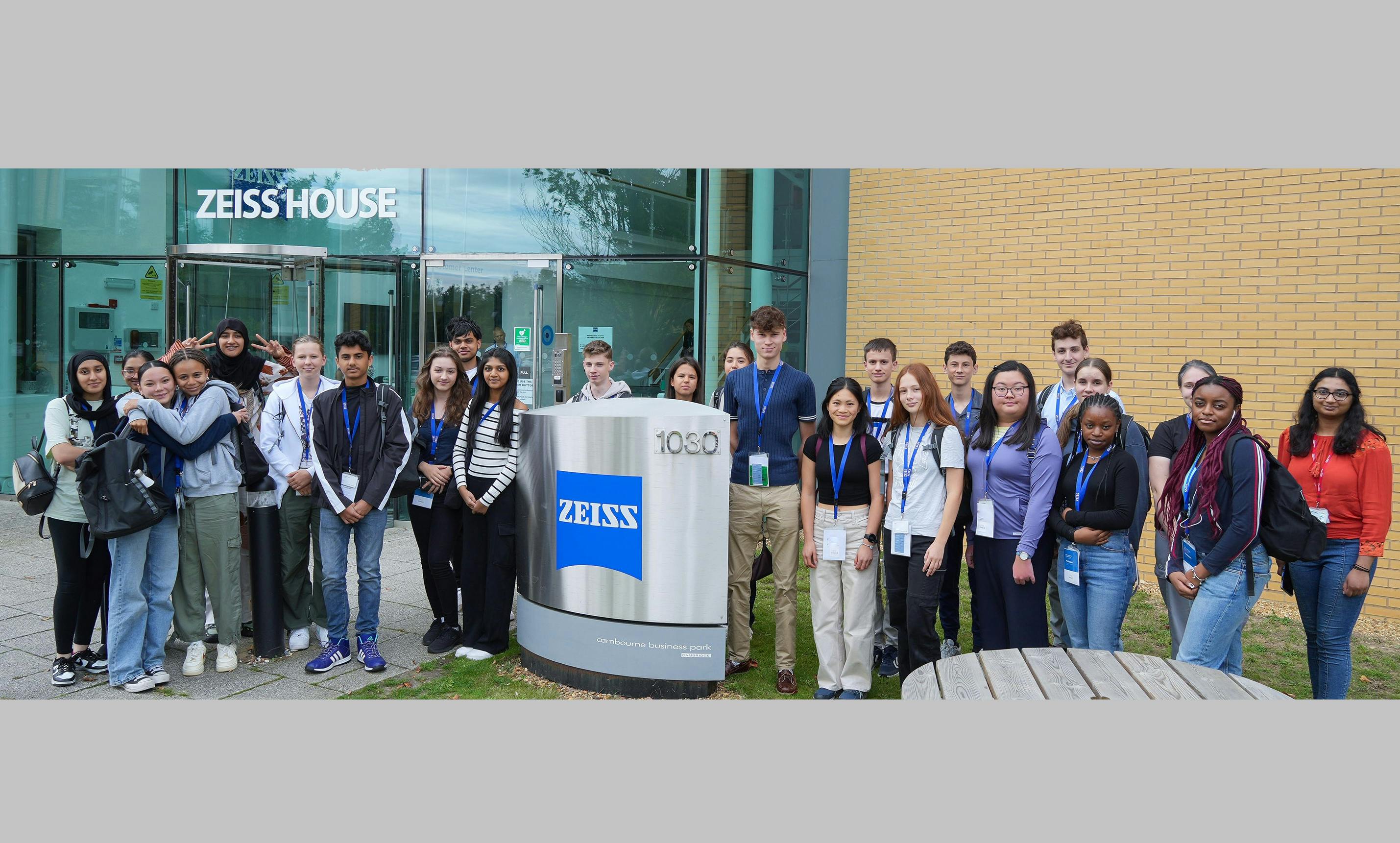 The 2023 ZEISS summer camp class that spent a week learning about optics and the science of sustainability under the microscope.
