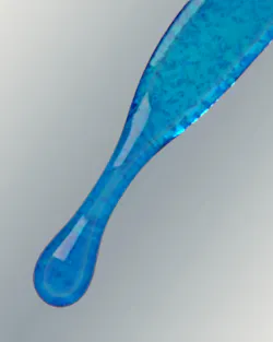 FIGURE 2. A droplet of the team’s metafluid. FIGURE 2. A droplet of the team’s metafluid.