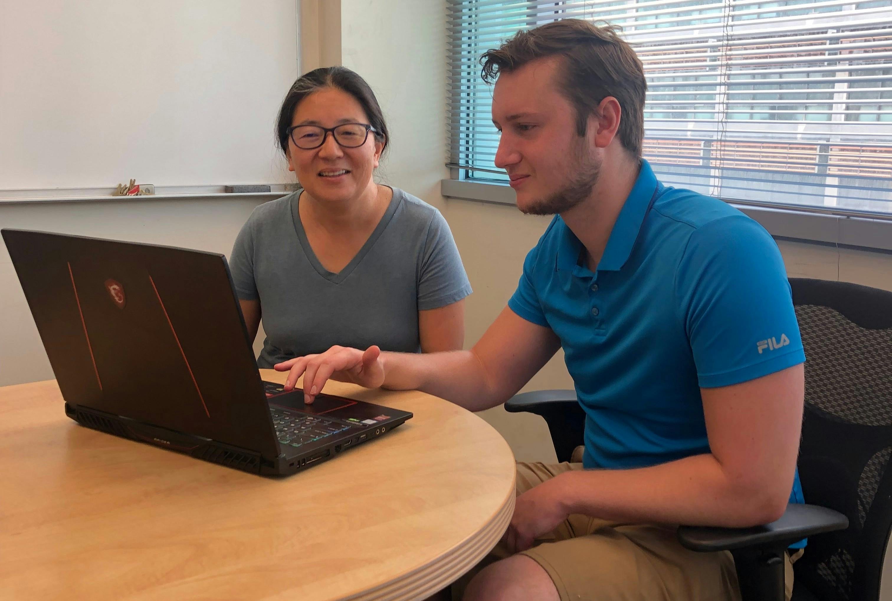 Shan-Wen Tsai (left) and Troy Losey.