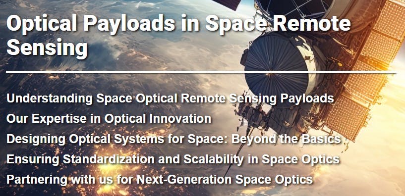 Optical Payloads in Space Remote Sensing