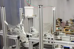 Scientist Will Zhang has created a manufacturing facility to create x-ray optics made of silicon. This image shows a polishing setup. Scientist Will Zhang has created a manufacturing facility to create x-ray optics made of silicon. This image shows a polishing setup.