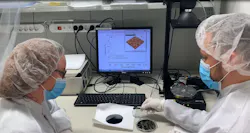 Professor Hele Savin (left) and her group used the Micronova micro- and nanofabrication center at Aalto University to fabricate their germanium infrared photodiodes. Professor Hele Savin (left) and her group used the Micronova micro- and nanofabrication center at Aalto University to fabricate their germanium infrared photodiodes.