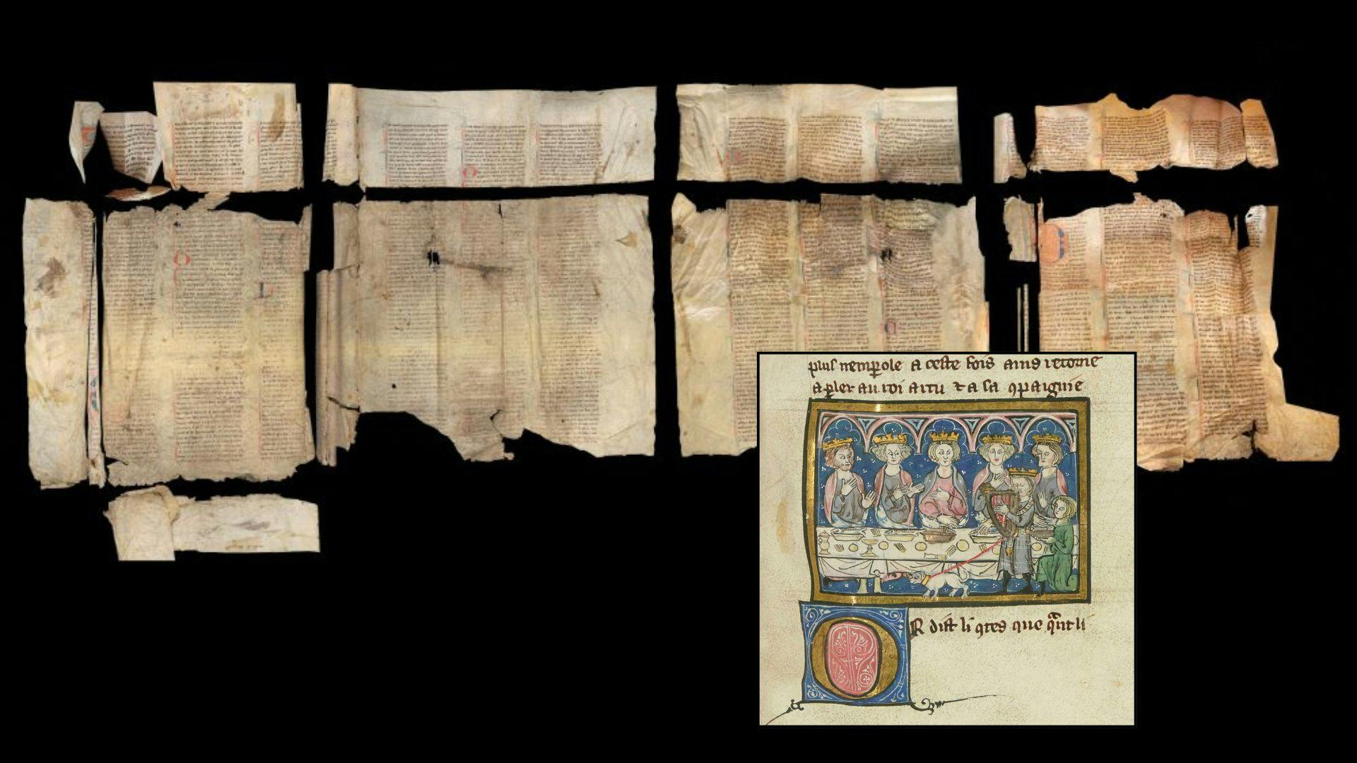 A team from Cambridge University is uncovering the mysteries of medieval manuscript fragments found hidden in the binding of a 16th century archival register.