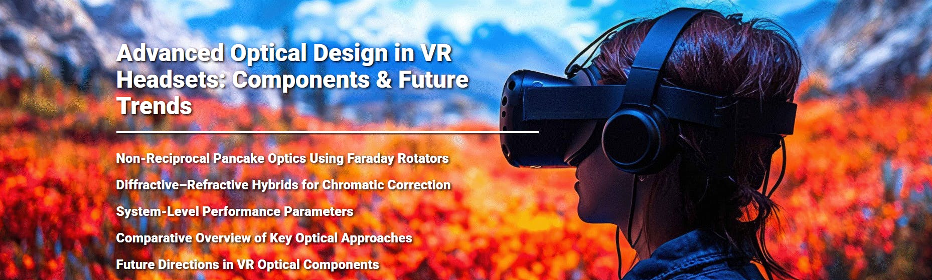 Advanced Optical Design in VR Headsets