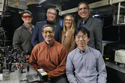 The team, clockwise from top left: Postdoctoral Researcher Colton Fruhling, Professor Vladimir Shalaev, Professor Alexandra Boltasseva, Professor Alexander Kildishev, Ph.D. Student Peigang Chen, and Demid Sychev. Credit: Purdue University/Kevin Crisp The team, clockwise from top left: Postdoctoral Researcher Colton Fruhling, Professor Vladimir Shalaev, Professor Alexandra Boltasseva, Professor Alexander Kildishev, Ph.D. Student Peigang Chen, and Demid Sychev. Credit: Purdue University/Kevin Crisp