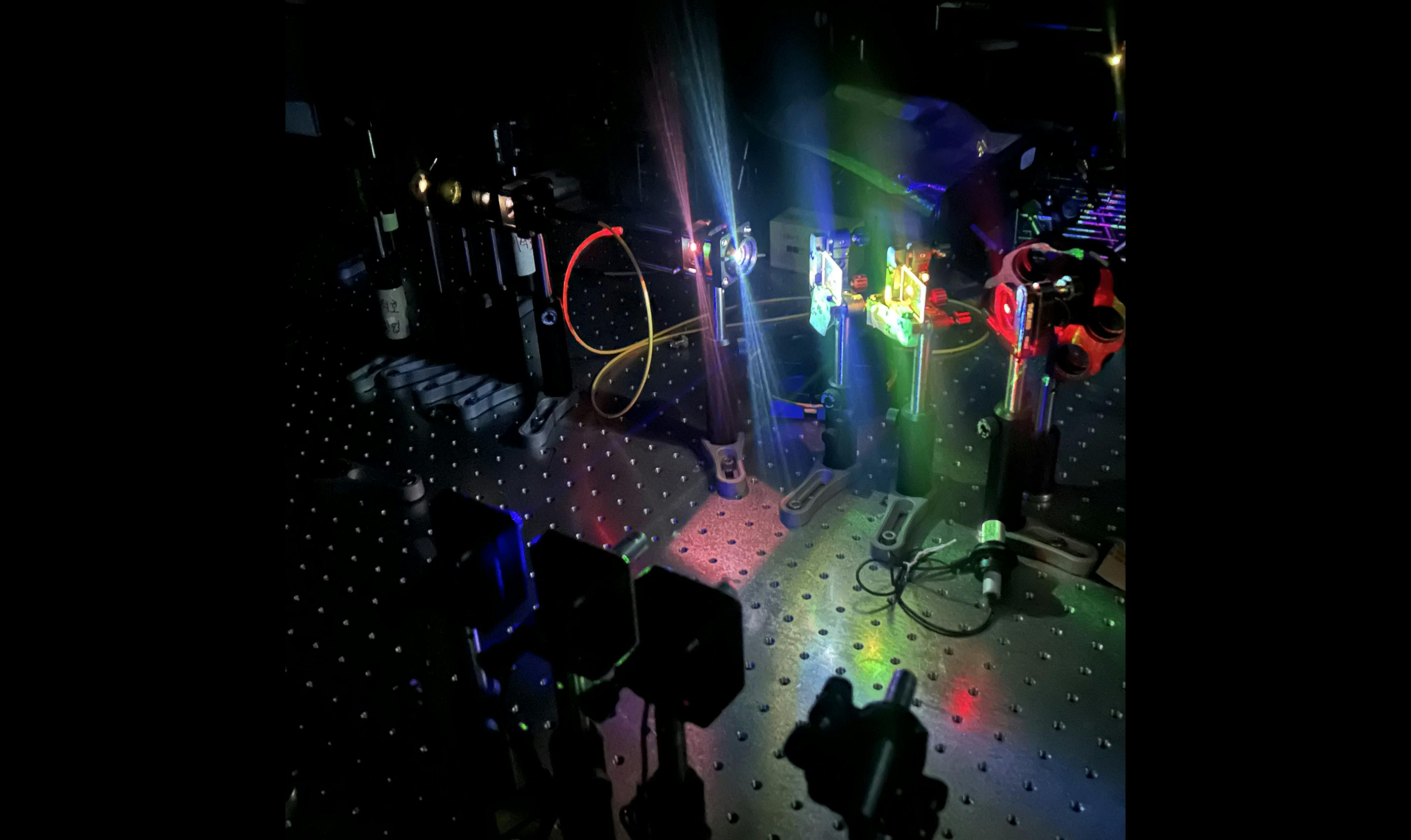 The team's lab setup.