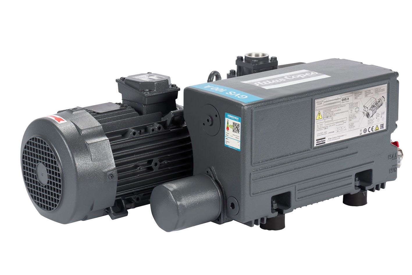 The Atlas Copco GVS 100A impresses with its robust, reliable rotary vane technology