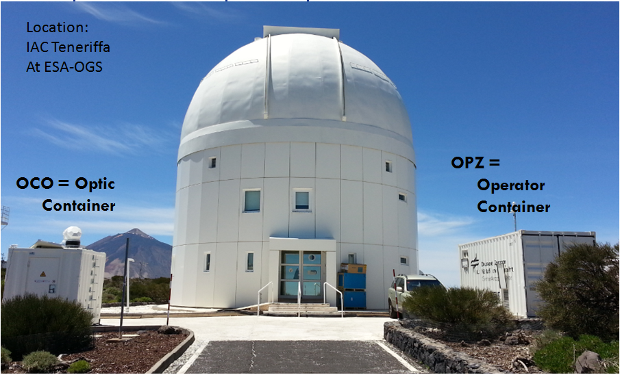 Tesat T-AOGS at the astronomical site in Teneriffe, Spain