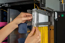 HUBER+SUHNER says its new SFP Splitter Fan-Out module improves GPON distribution network performance by increasing fiber density and enabling a savings of up to 30% in rack space. HUBER+SUHNER says its new SFP Splitter Fan-Out module improves GPON distribution network performance by increasing fiber density and enabling a savings of up to 30% in rack space.