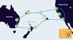 Southern Cross' cable system. Southern Cross' cable system.