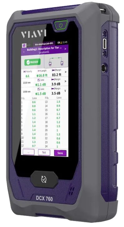 DCX 700 tier 1 optical loss test set