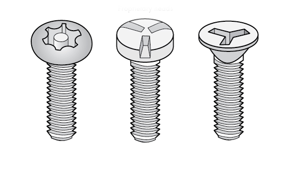 tamper proof screw heads