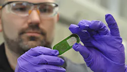 A technician at the Air Force Research Laboratory on WrightPatterson Air Force Base holds the prototype of a sweat sensor that could help in safely training soldiers and monitoring them while on missions A technician at the Air Force Research Laboratory on WrightPatterson Air Force Base holds the prototype of a sweat sensor that could help in safely training soldiers and monitoring them while on missions