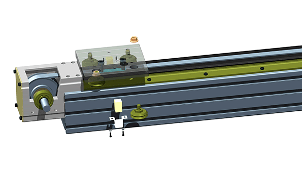 Linear Actuator with motor from Motion Systems Corp.