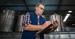 Man with checkboard Man with checkboard