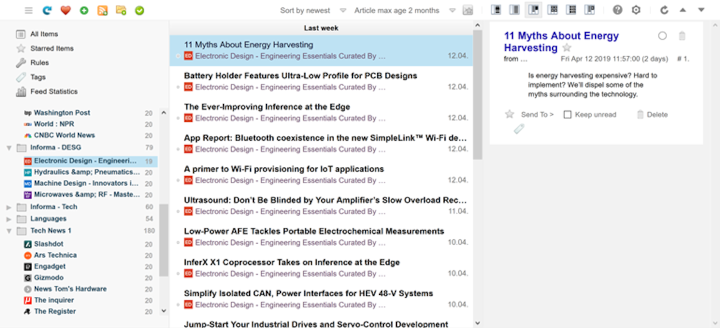 rss feeds for engineers machine design