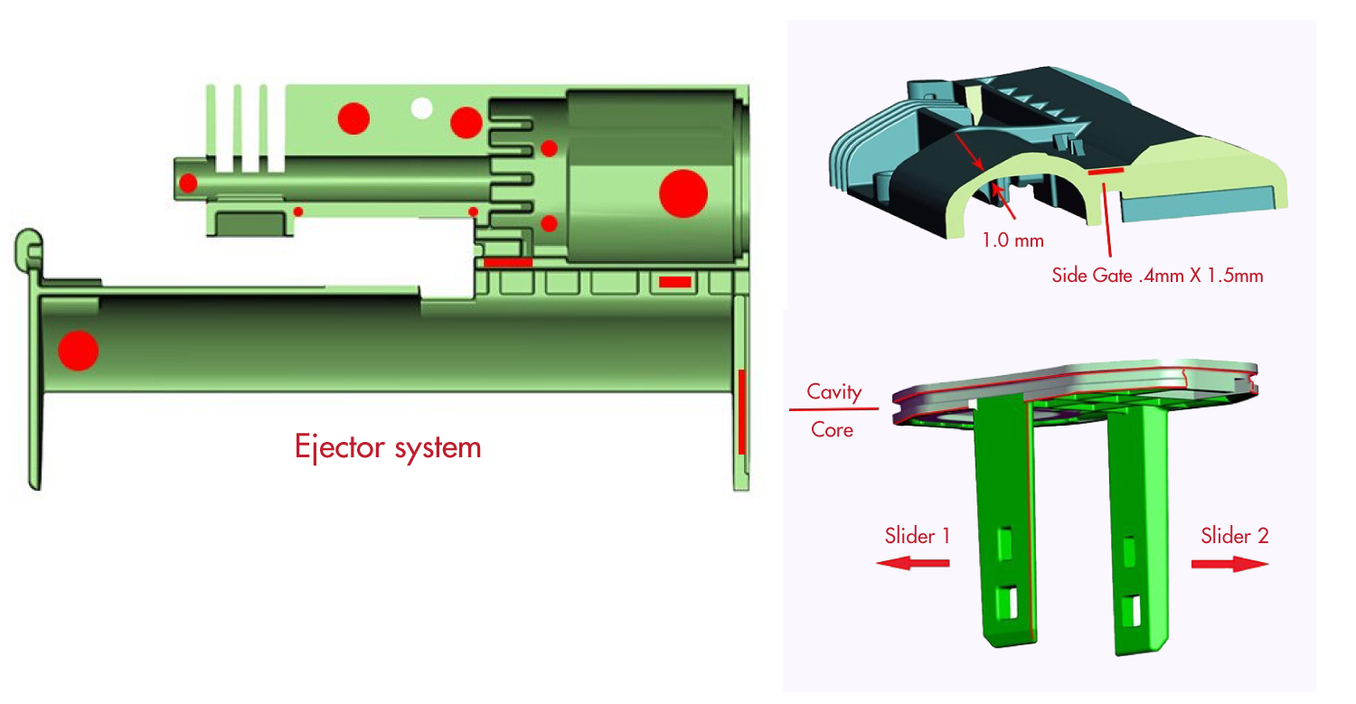 Improving plastic injection molding design