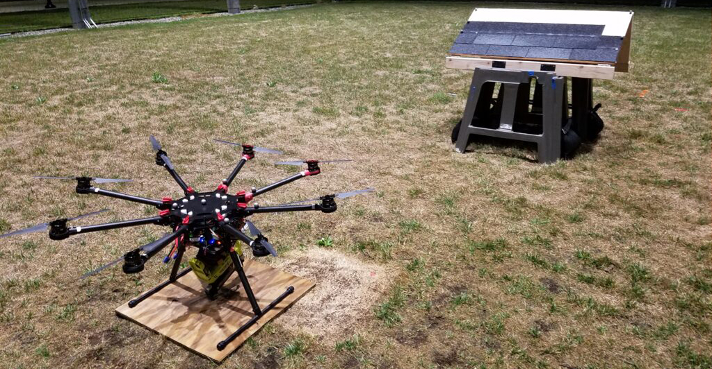 The roofing octocopter