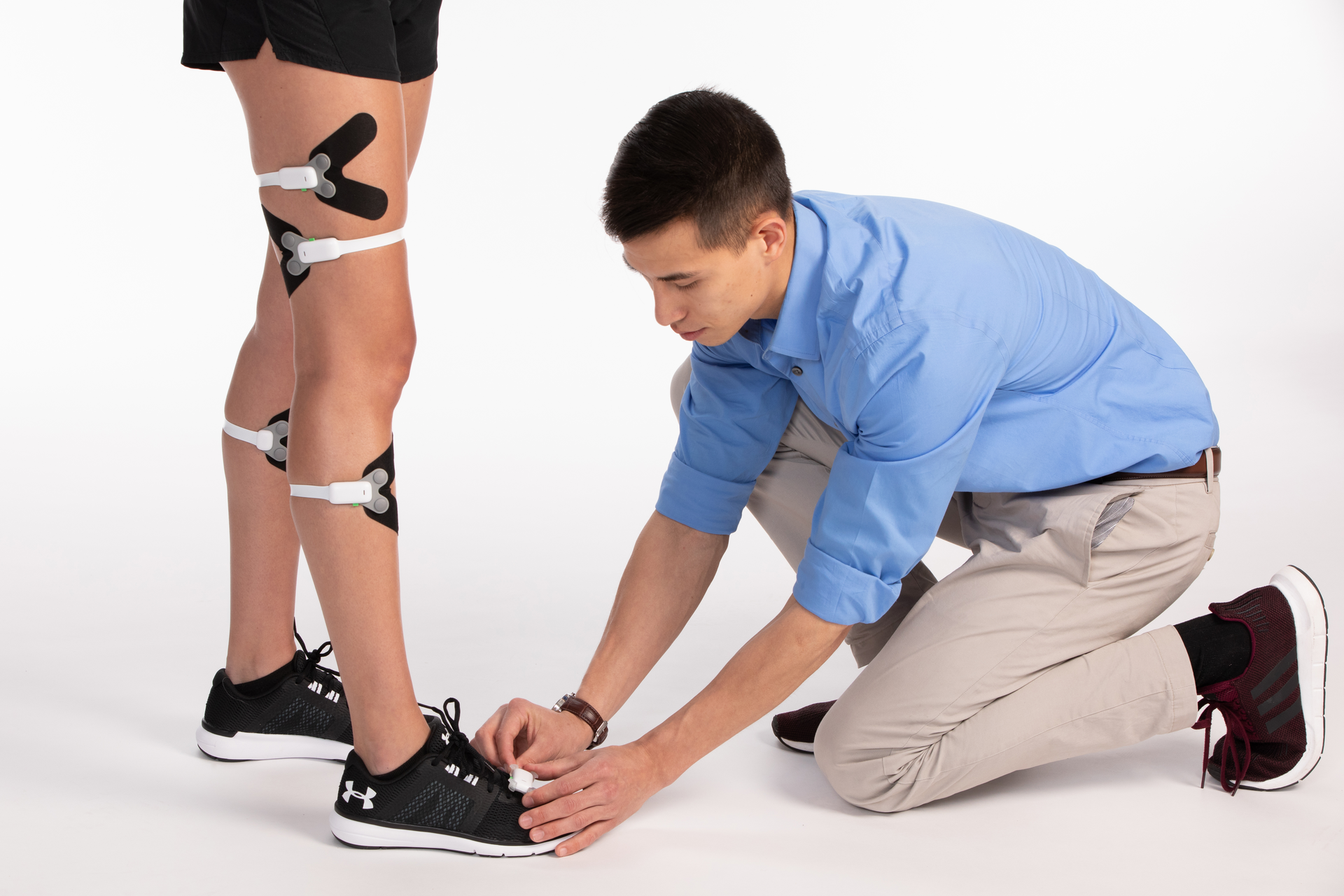 Fitting leg with sensor