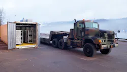 National Guard truck and trailer National Guard truck and trailer