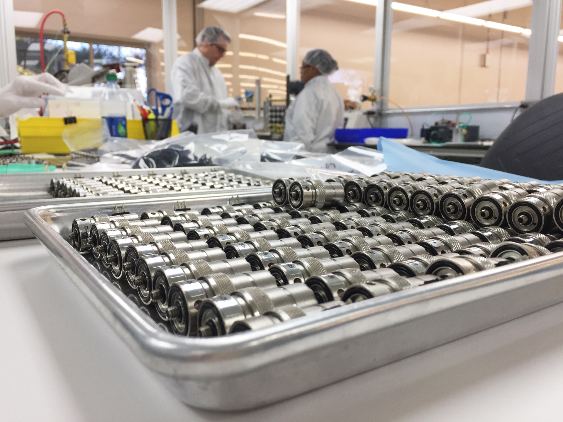 Components awaiting shipping