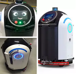Orbbec 3D sensing technologies are used in a variety of sanitizing robots. Orbbec 3D sensing technologies are used in a variety of sanitizing robots.