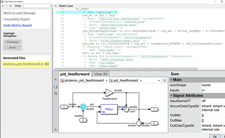 Model-Based Design Changes the Machine Builder Industry 3 The generated code for the industrial controller traces back to the original Simulink model.
