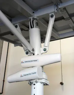 EnvisionTrac moves the array to that it faces the sun during most of the day. EnvisionTrac moves the array to that it faces the sun during most of the day.