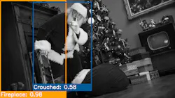 Santa in the fireplace Santa in the fireplace