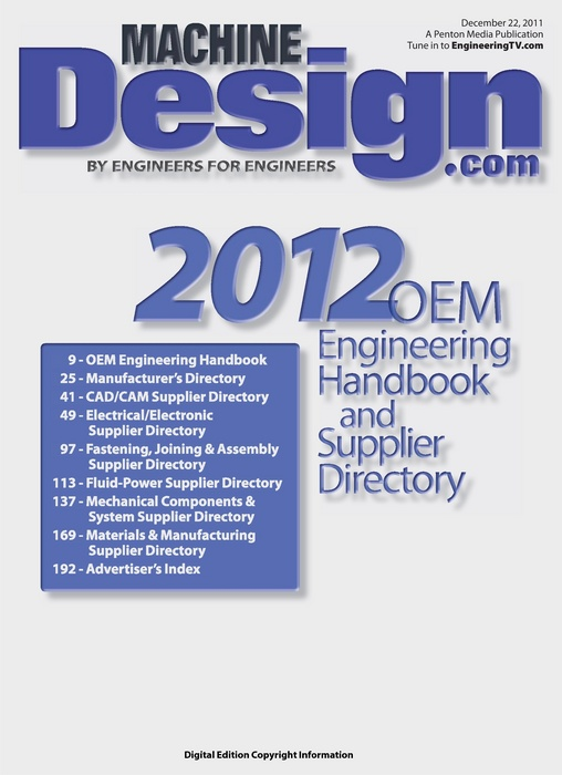 OEM Handbook/Supplier Directory - 2012 | Machine Design