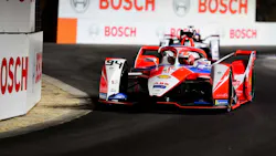 Alex Lynn on the track Alex Lynn on the track