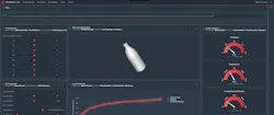 The Monolith AI Dashboard predicts the force needed to knock down a plastic bottle. The Monolith AI Dashboard predicts the force needed to knock down a plastic bottle.