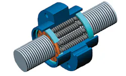 The multiple contact points between the rollers and the lead screw allow for higher load capacity. The multiple contact points between the rollers and the lead screw allow for higher load capacity.