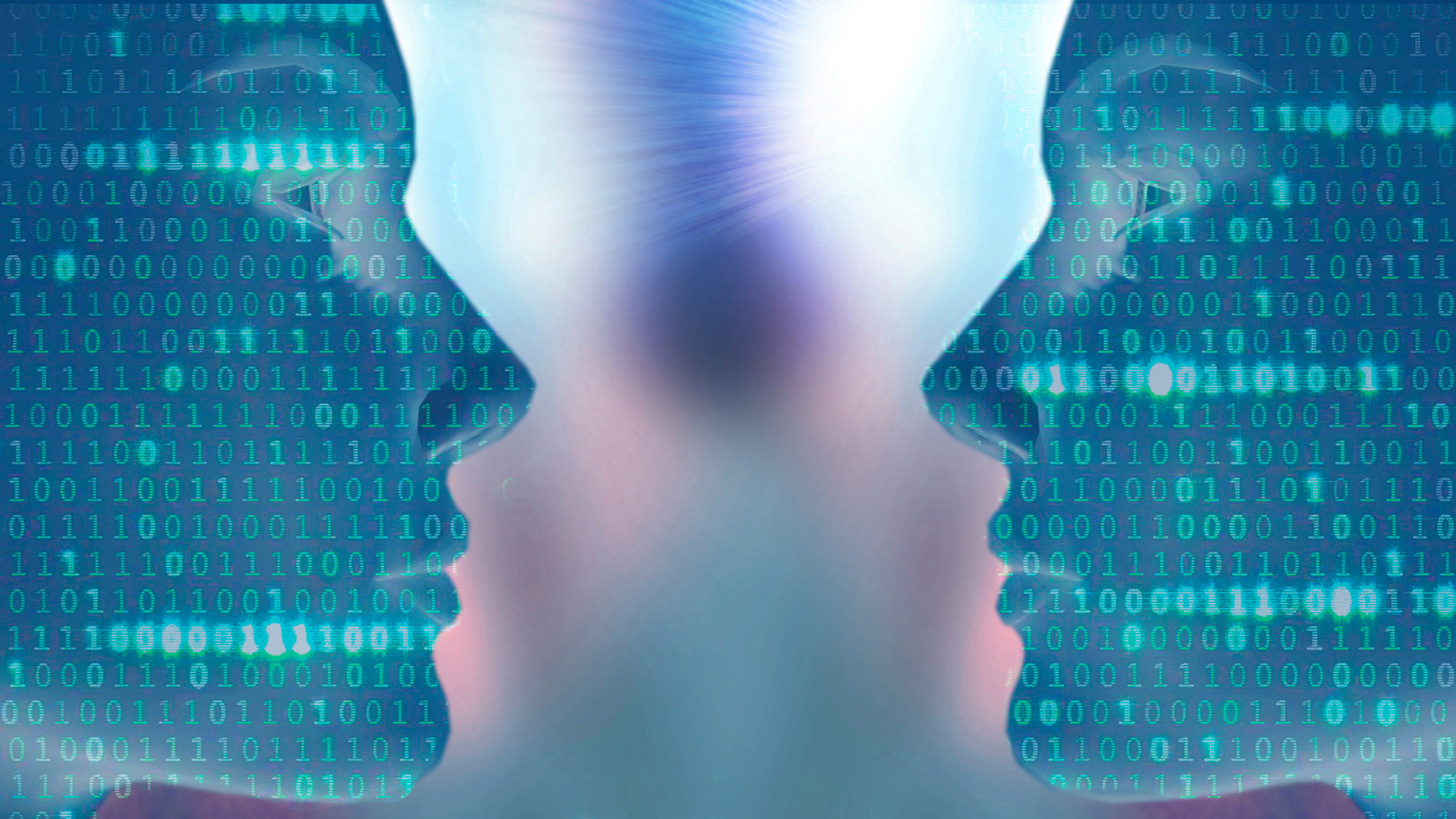 Artist's redition of digital twins