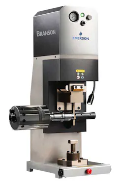 The Branson GMX-20DP Direct Press Ultrasonic Metal Welder from Emerson was developed to address the need for greater density in foil welds without damage. The Branson GMX-20DP Direct Press Ultrasonic Metal Welder from Emerson was developed to address the need for greater density in foil welds without damage.