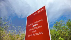 Danfoss welcome sign to Eaton Hydraulics Danfoss welcome sign to Eaton Hydraulics